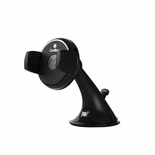 Wireless Charger Support for Car CoolBox CoolCharge Black 15 x 20 x 10 cm-0