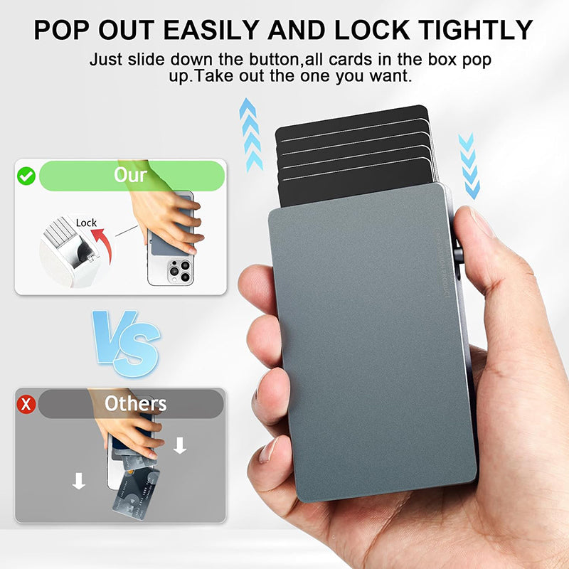 Porte Carte Aluminum Pop Up